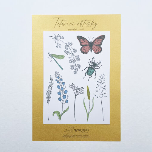 dekorativní obtisky Louka